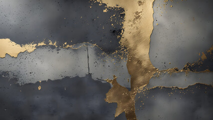 4K concrete texture wallpaper with luxury tones (dark grey, stone, soft gold accents), matte surface effect, clean industrial aesthetic, minimal layout with subtle shine, elegant modern feel