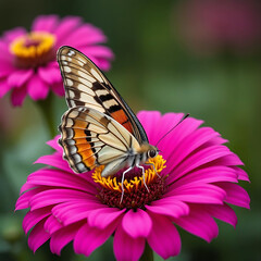 Fototapeta premium Dancing Butterfly on a Bloom