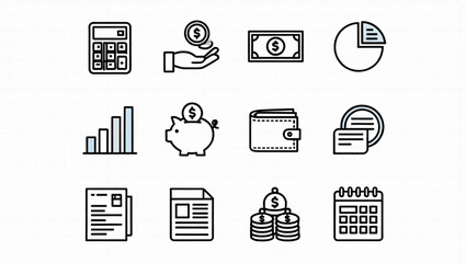 business and finance icons