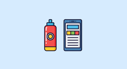 Ketchup Bottle and Phone Interface Design
