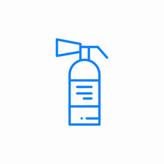fire extinguisher icon sign vector