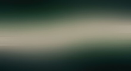Obraz premium Abstract blurred background with horizontal lines and gradient of dark green to light beige