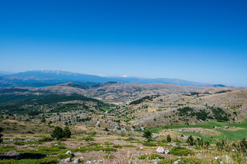 Panoramic view of the vast Campo Imperatore plateau, also known as 