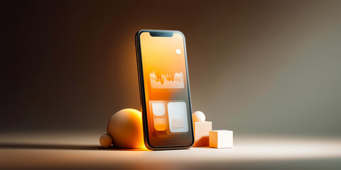 3D Style Expense Tracker App Interface Showing Savings and Recurring Calendar Payments