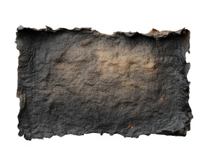 Burnt Parchment: An abstract, textured close-up of a vintage, charred parchment, displaying intricate details of burning, capturing the essence of history and texture.