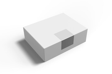 High Angle View of Mailing Box, 3d Illustration