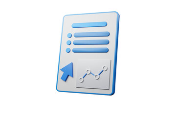 3d icon of bank trade investment statistics financial business concept 3d rendering