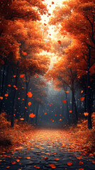 Nature Illustration Featuring a Volcano in Mid-Eruption Wallpaper