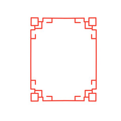 Chinese oriental corner frame
