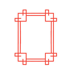 Chinese oriental corner frame