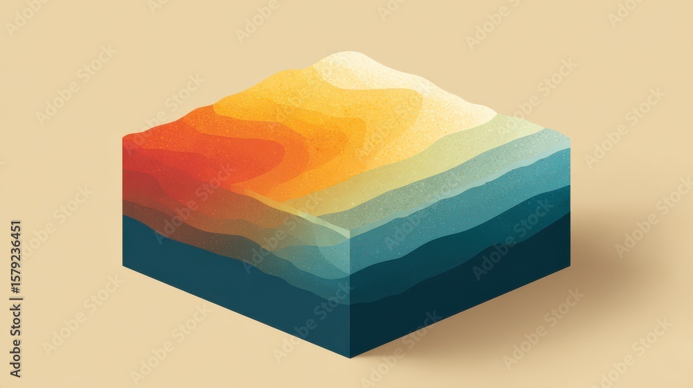 Poster creating climate risk maps from global data analysis for environmental insights