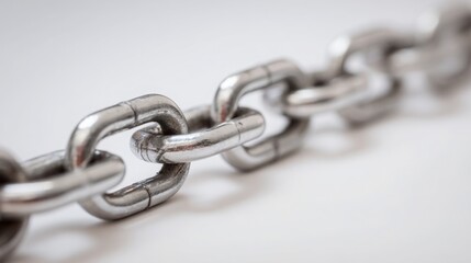 Obraz premium Intricate chain link symbolizing connection and values in a strategic culture conceptual design for visual representation