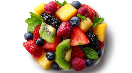Obraz premium Fresh Fruit Salad Bowl