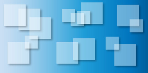 Abstract modern blue background with gradient colors and stylish line and square decorations for business presentation design. Abstract Blue Cube square, light and shade creative Background. 