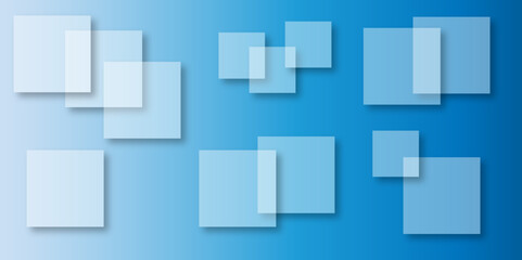 Abstract modern blue background with gradient colors and stylish line and square decorations for business presentation design. Abstract Blue Cube square, light and shade creative Background. 