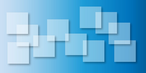 Abstract modern blue background with gradient colors and stylish line and square decorations for business presentation design. Abstract Blue Cube square, light and shade creative Background. 