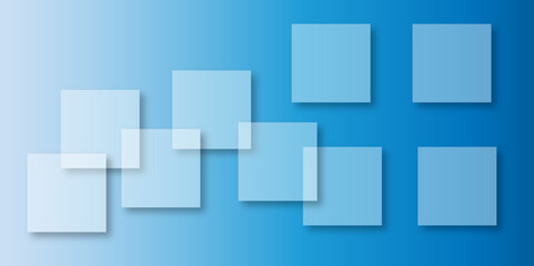 Abstract modern blue background with gradient colors and stylish line and square decorations for business presentation design. Abstract Blue Cube square, light and shade creative Background. 