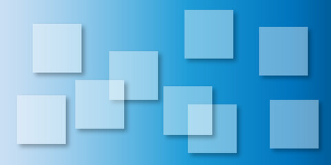 Abstract modern blue background with gradient colors and stylish line and square decorations for business presentation design. Abstract Blue Cube square, light and shade creative Background. 