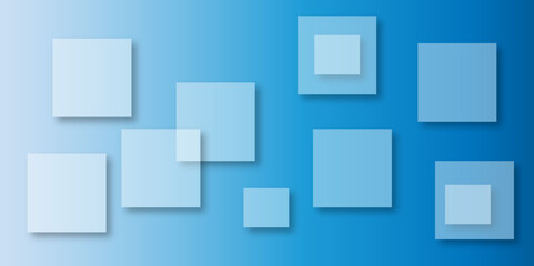 Abstract modern blue background with gradient colors and stylish line and square decorations for business presentation design. Abstract Blue Cube square, light and shade creative Background. 