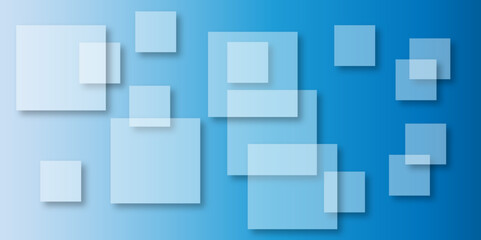 Abstract modern blue background with gradient colors and stylish line and square decorations for business presentation design. Abstract Blue Cube square, light and shade creative Background. 