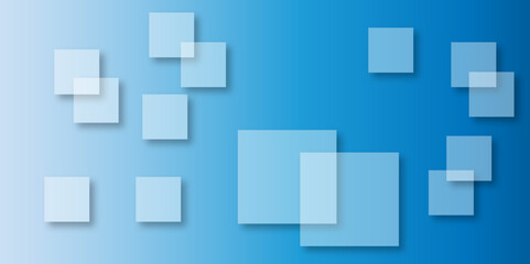 Abstract modern blue background with gradient colors and stylish line and square decorations for business presentation design. Abstract Blue Cube square, light and shade creative Background. 