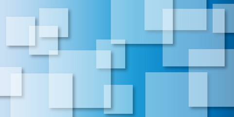 Abstract modern blue background with gradient colors and stylish line and square decorations for business presentation design. Abstract Blue Cube square, light and shade creative Background. 