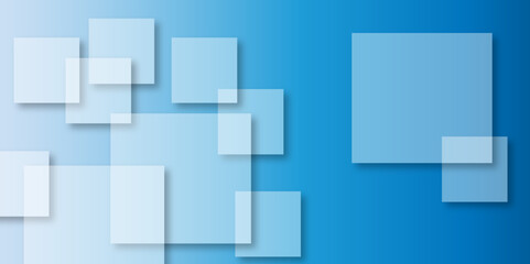 Abstract modern blue background with gradient colors and stylish line and square decorations for business presentation design. Abstract Blue Cube square, light and shade creative Background. 