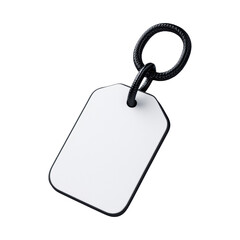 Fototapeta premium Blank price tag with black string loop