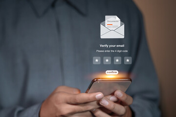 Email Verification Code Digital Security Authentication