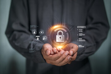 Cyber Security Protection Data Lock Digital Safety