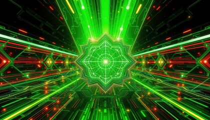 Fototapeta premium AI Futuristic Technology Circuit Background