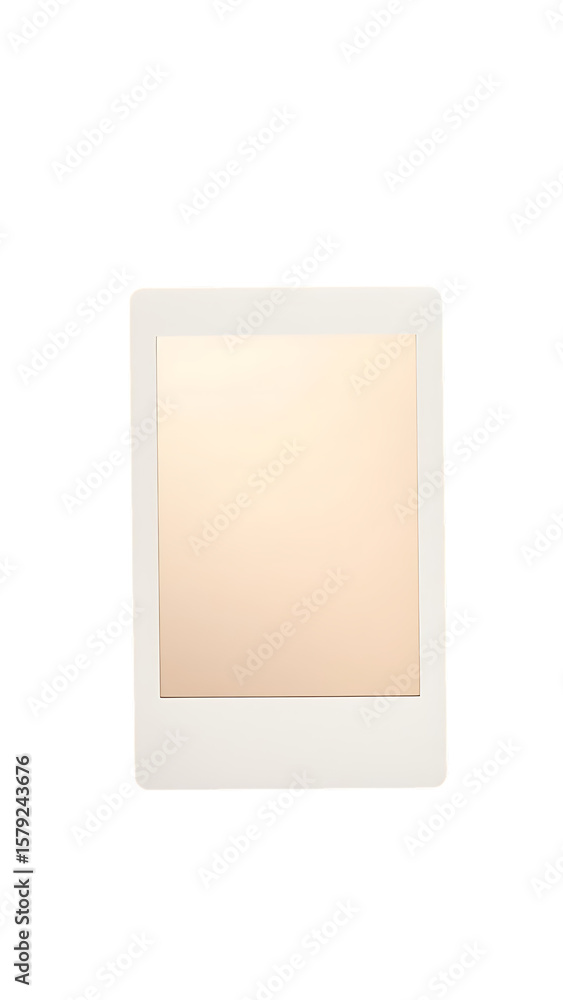 Poster vintage polaroid instant photo frame isolated in transparent polaroid frame isolated design element