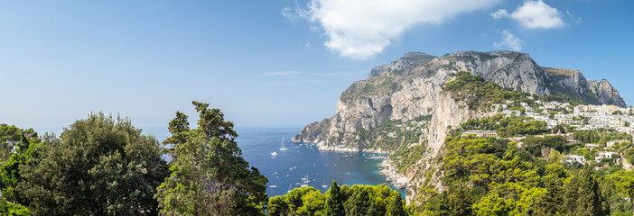 Capri island panorama, Campania, Italy