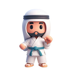 Fototapeta premium There Is A Small Toy Figure Of A Man With A Beard