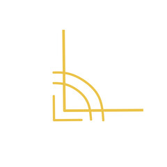 gold chinese oriental corner