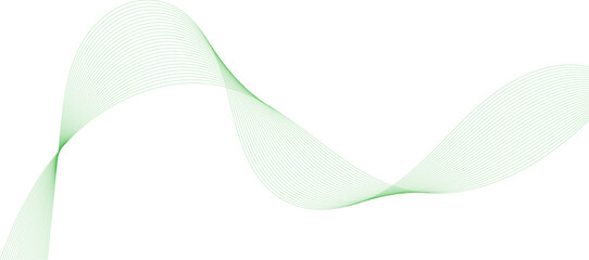 Green and white abstract wave pattern on a light background Abstract wavy green and white lines modern creative background texture