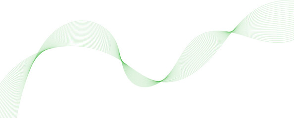 Green and white abstract wave pattern on a light background abstract green wave lines pattern on white background with space for your text 