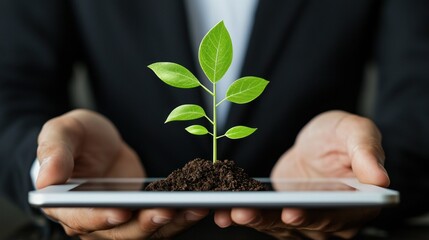 New growth on a tablet sustainability