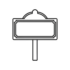 Obraz premium signboard line art
