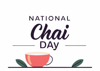 Celebrate National Chai Day with a Warm Cup of Tea and Festive Typography