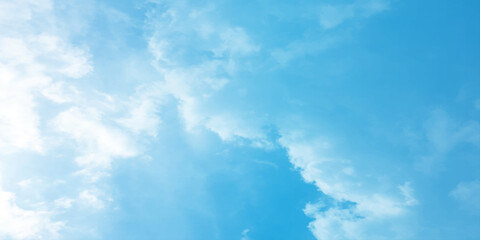 Sky blue effect clouds sunny light effect soft splashed reflection wallpaper. Clouds floating in the sky often evoke a feeling of calm or serenity, the peaceful mood of the image a storm approaching b
