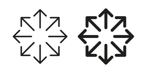 Capacity icon outline and solid vector sign, linear pictograms