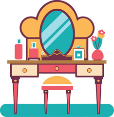 Fototapeta premium Vanity table icon 