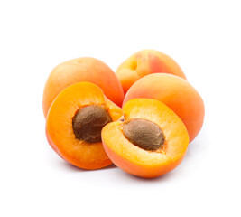 Sweet apricots fruits