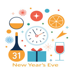 New Year Eve Vector Concept
