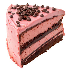 Delicious Raspberry Chocolate Layer Cake: A Close-Up View