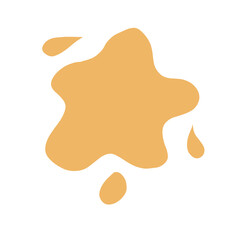 Yellow splash doodle graphic illustration art