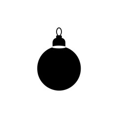 Hand Drawn Christmas Bauble Silhouette Vector Art Ornament