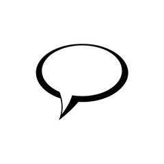 Naklejka premium Hand Drawn Speech Bubble Silhouette Vector Art Communication