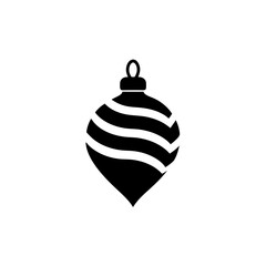 Retro Christmas Ornament Vector Clipart on White Background Holiday
